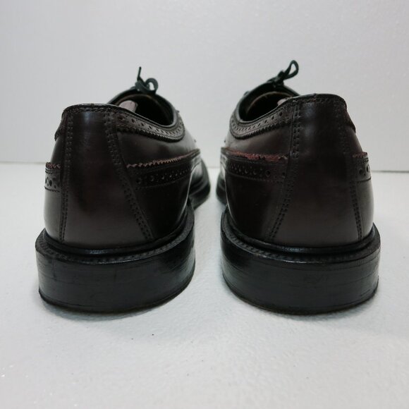 Sears Brogue Genuine Leather Long Wingtip Dress Oxfords Men's Footwear 12 D - Picture 6 of 7